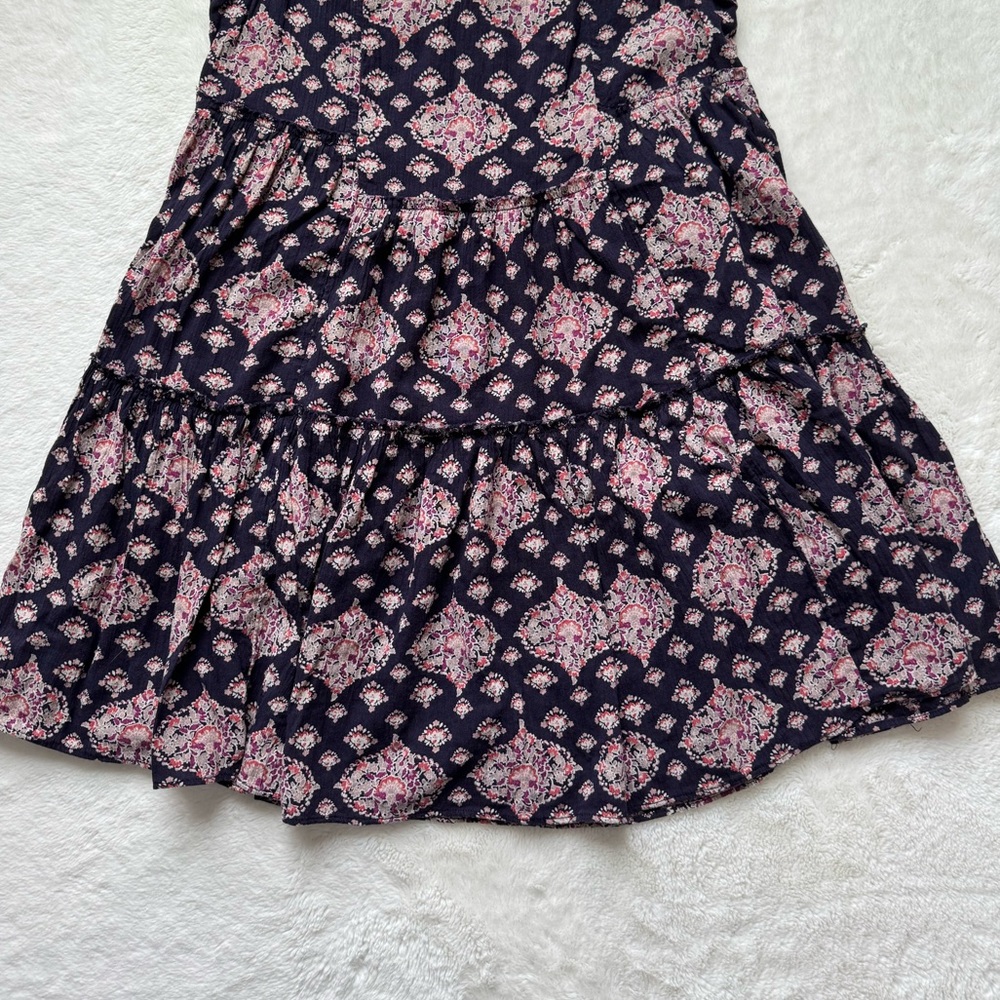 American Eagle Outfitters Purple Flowy Mini‎ Dress Women Small Bohemian Beach - Picture 6 of 10